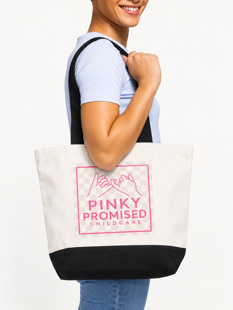 Everyday Tote with the Pinky Promised logo